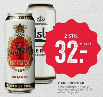 MENY Carlsberg øl tilbud