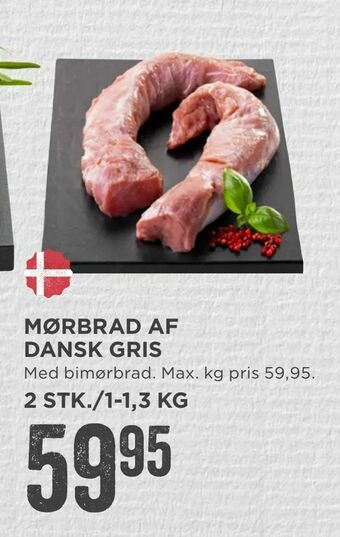 MENY Mørbrad af dansk gris tilbud