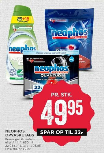 MENY Neophos opvasketabs tilbud