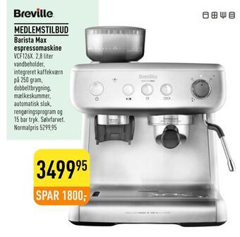 Barista max espressomaskine