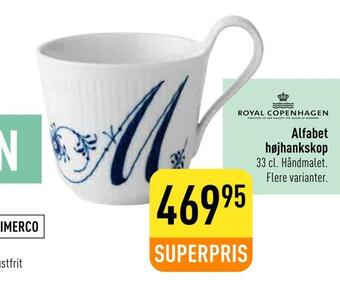 Imerco Alfabet højhankskop tilbud