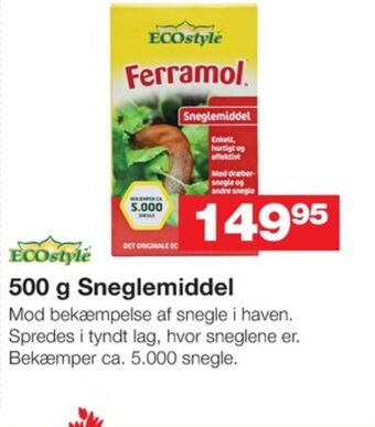 Ferramol bekæmpelsesmiddel