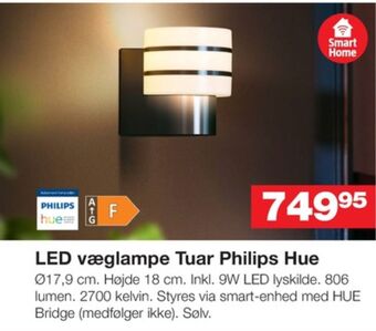 Bauhaus Hue væglampe tilbud