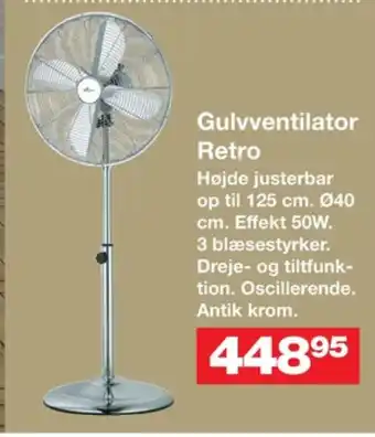 Bauhaus Ukendt gulvventilator tilbud