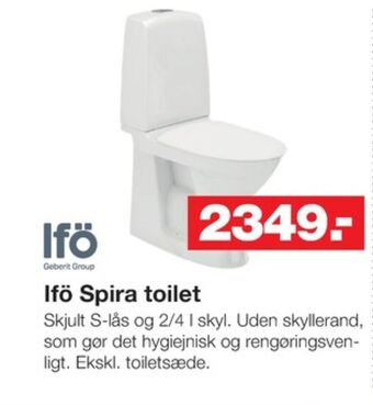 Bauhaus Ifö toilet tilbud