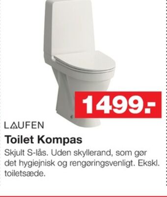 Bauhaus Laufen toilet tilbud