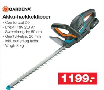 Bauhaus Gardena hækkeklipper tilbud