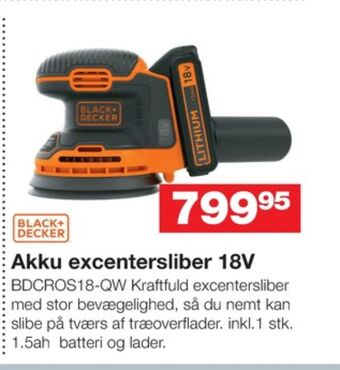 Bauhaus Black&decker excentersliber tilbud
