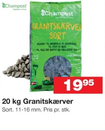 Bauhaus Champost granitskærver tilbud
