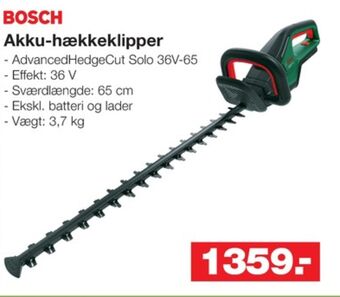 Bauhaus Bosch hækkeklipper tilbud