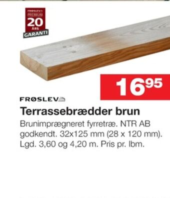 Bauhaus Ukendt terrassebrædder tilbud