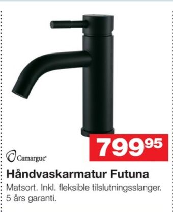 Bauhaus Camargue håndvaskarmatur tilbud