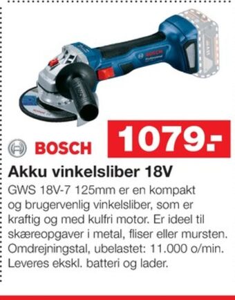 Bauhaus Blå vinkelsliber tilbud