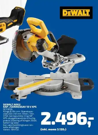 Davidsen Dewalt kap- og geringssav tilbud