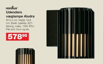 Aludra væglampe