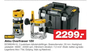 Bauhaus Dewalt overfræser tilbud
