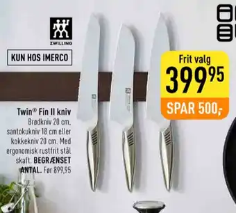 Imerco Zwilling kniv tilbud