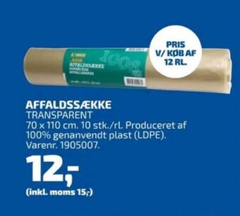 Davidsen Ukendt affaldssække tilbud