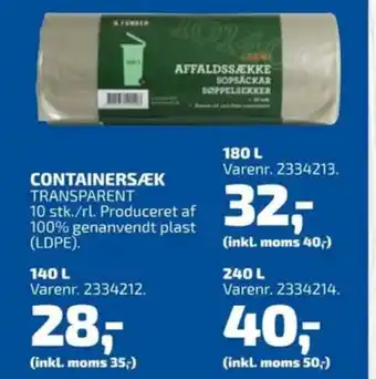 Davidsen Ukendt affaldssække tilbud
