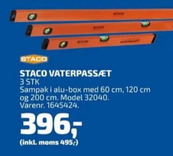 Davidsen Staco vaterpas tilbud