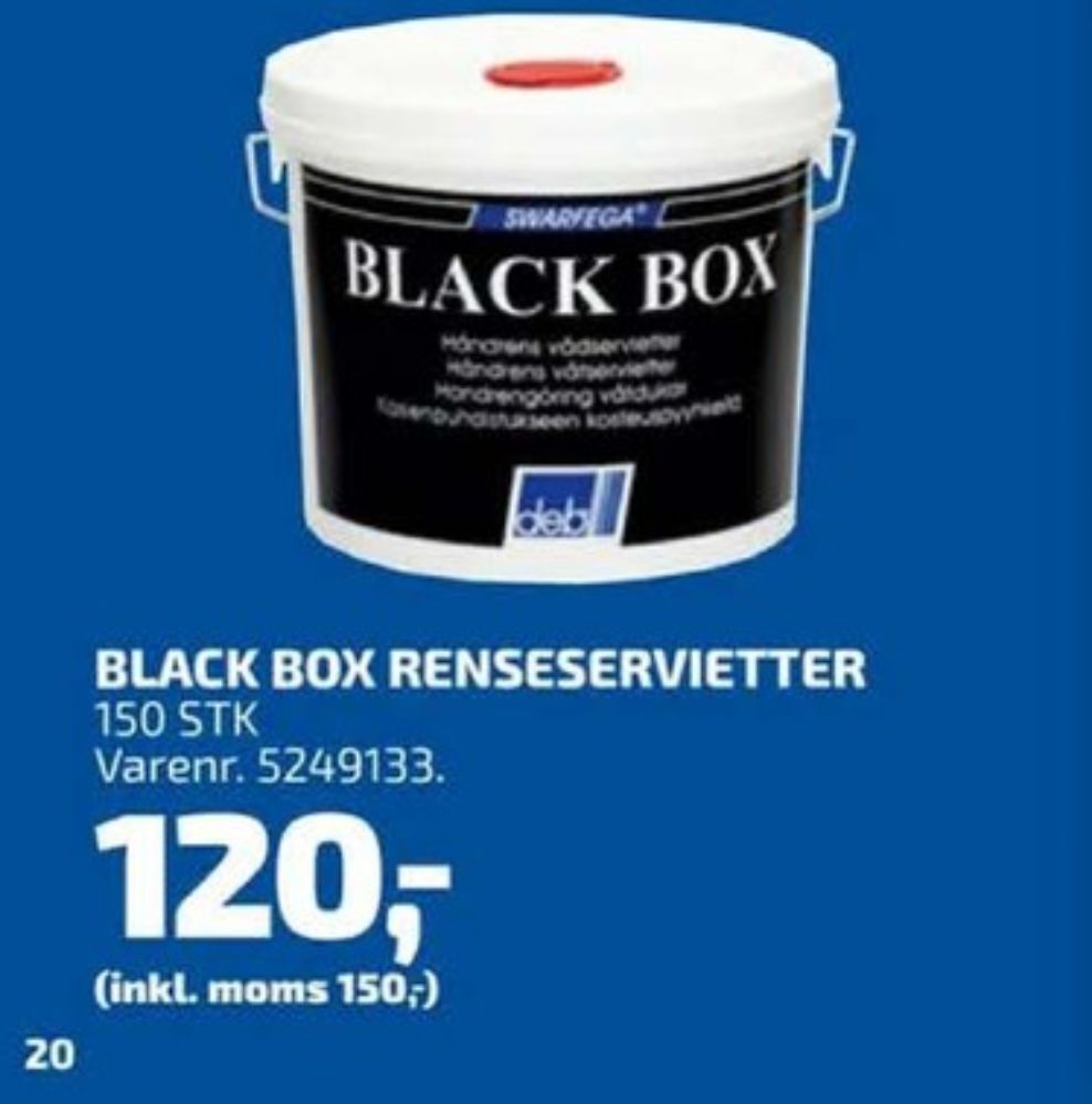 Davidsen Swarfega renseservietter tilbud