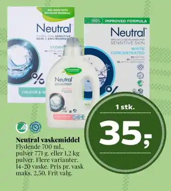 Dagli'Brugsen Neutral vaskemiddel-flydende tilbud