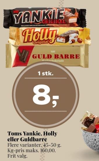Dagli'Brugsen Yankie chokoladebar tilbud