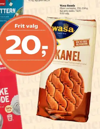 Dagli'Brugsen Wasa knækbrød tilbud