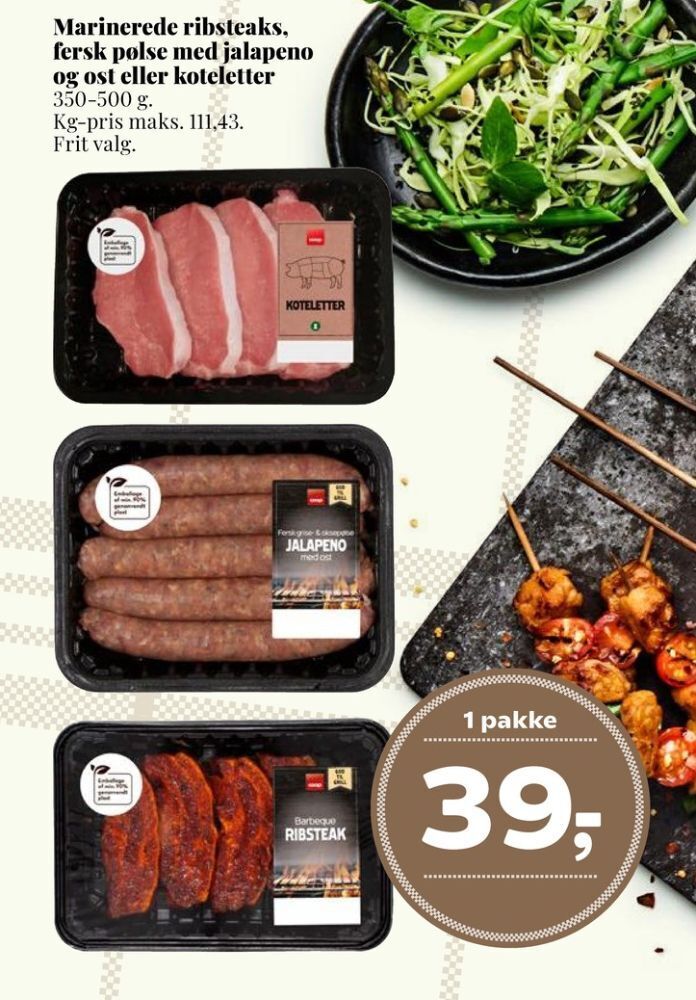 Dagli'Brugsen Coop grisekoteletter tilbud