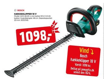 jem & fix Hækkeklipper 18 v tilbud