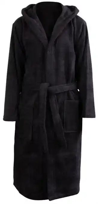 Home-tex Morgenkåbe børn - bambus - str. 12/14 år - badekåbe børn - black - excellent by borg tilbud