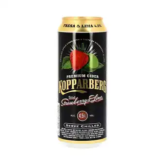 Kopparberg strawberry & lime 4,5% 24 x 0,50 ltr