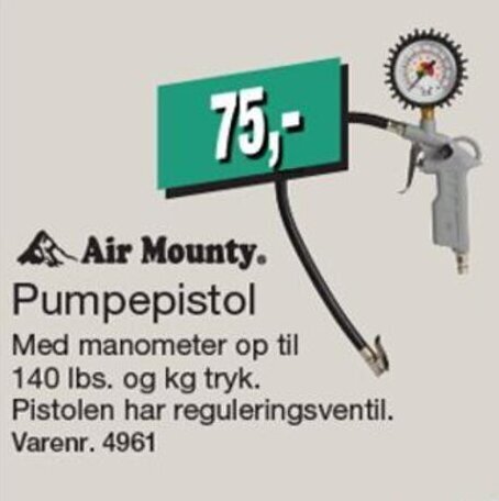 Harald Nyborg Air Mounty. Pumpepistol tilbud