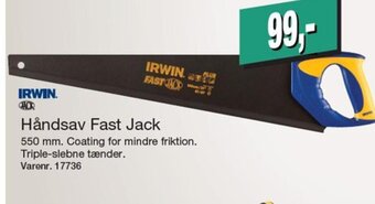 Harald Nyborg IRWIN. Håndsav Fast Jack tilbud