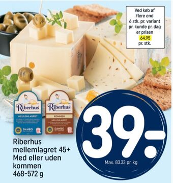 Riberhus skæreost mellemlagret