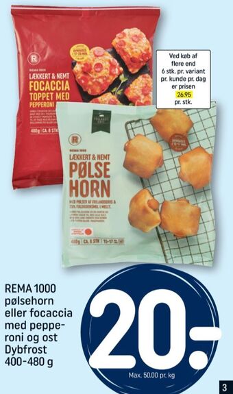 Rema 1000 pølsehorn
