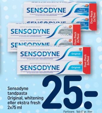 REMA 1000 Sensodyne tandpasta tilbud