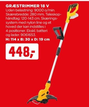 jem & fix Falke græstrimmer tilbud