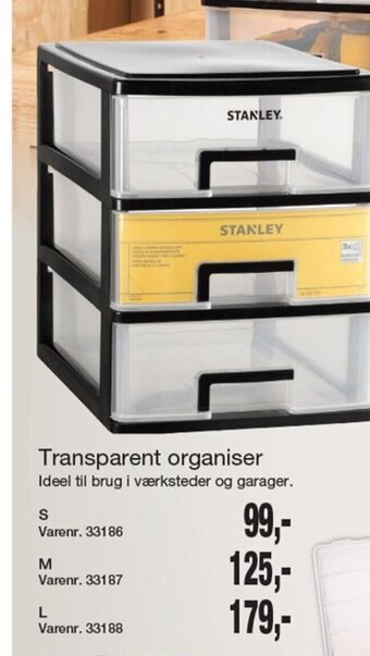 Harald Nyborg Transparent organiser tilbud