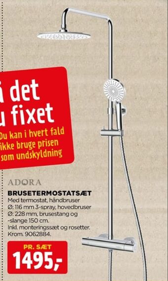 jem & fix Adora brusestangsæt tilbud