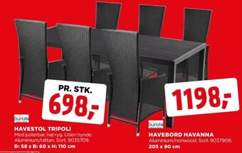 jem & fix Sunlife havebord tilbud