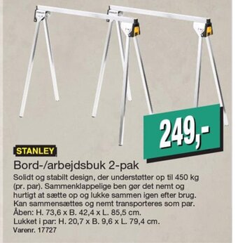 Harald Nyborg STANLEY Bord-/arbejdsbuk 2-pak tilbud