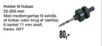 Harald Nyborg Holder til hulsav 32-250 mm tilbud