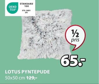 JYSK LOTUS PYNTEPUDE tilbud