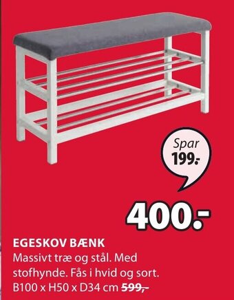JYSK EGESKOV BÆNK tilbud