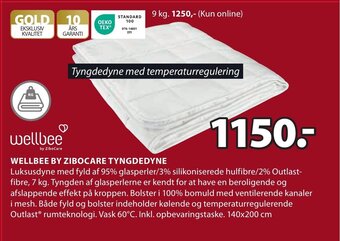 JYSK WELLBEE BY ZIBOCARE TYNGDEDYNE tilbud