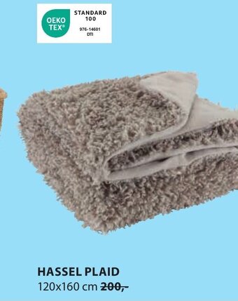 JYSK HASSEL PLAID tilbud