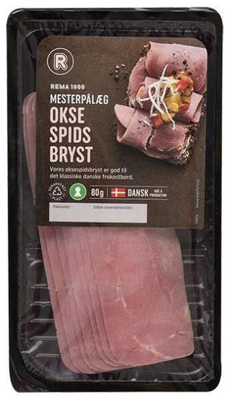 REMA 1000 Oksespidsbryst, 80 g tilbud