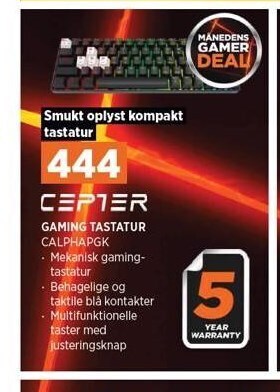 Power Gaming tastatur tilbud