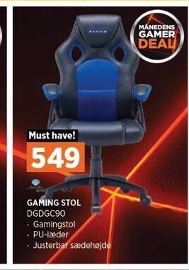 Power Gaming stol tilbud